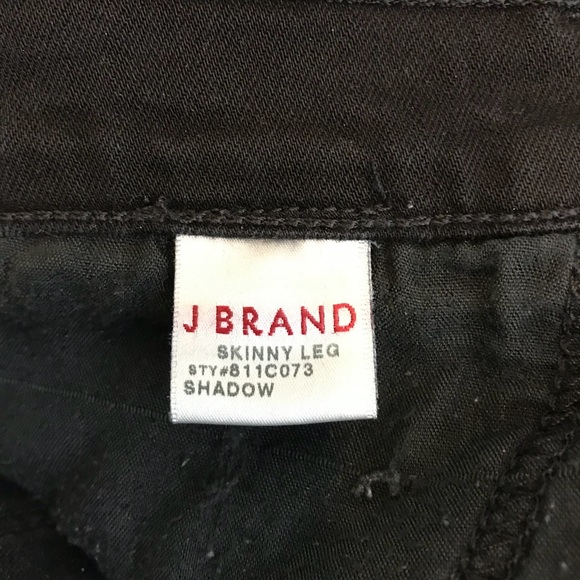 J BRAND 811 mid rise skinny leg in shadow size  28 - Picture 5 of 7
